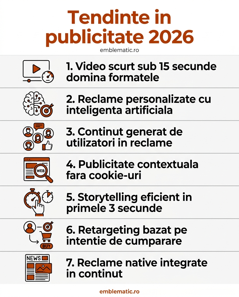 Infografic: 8 tendinte publicitate 2026