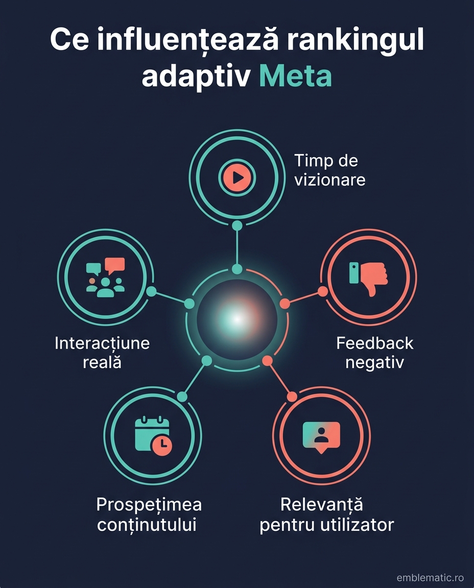 Ce influențează rankingul adaptiv Meta